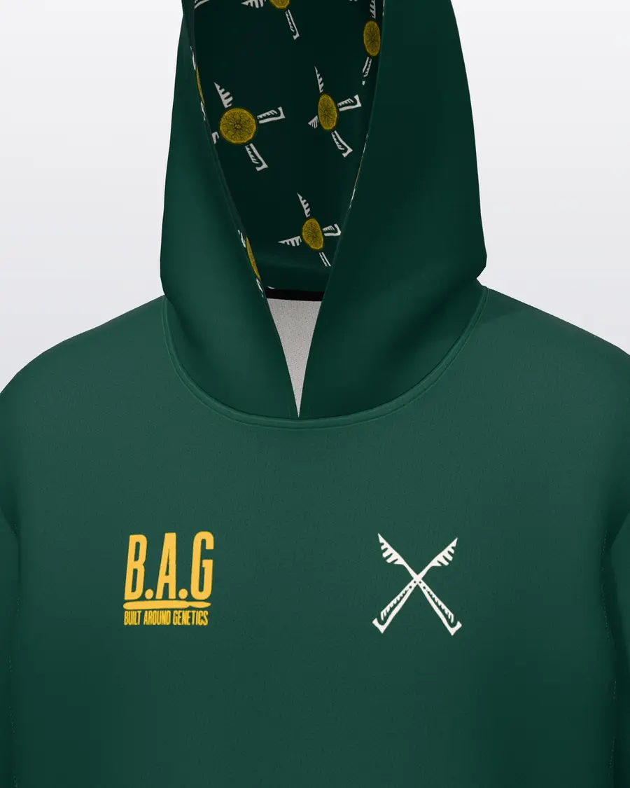Crossed Blades Hoodie, chest close