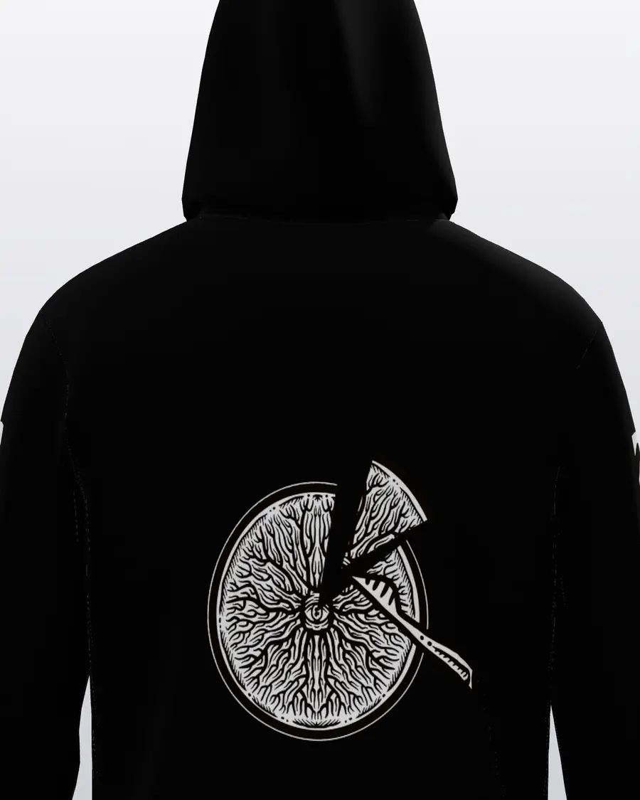 The Transfer Zip Hoodie, back close