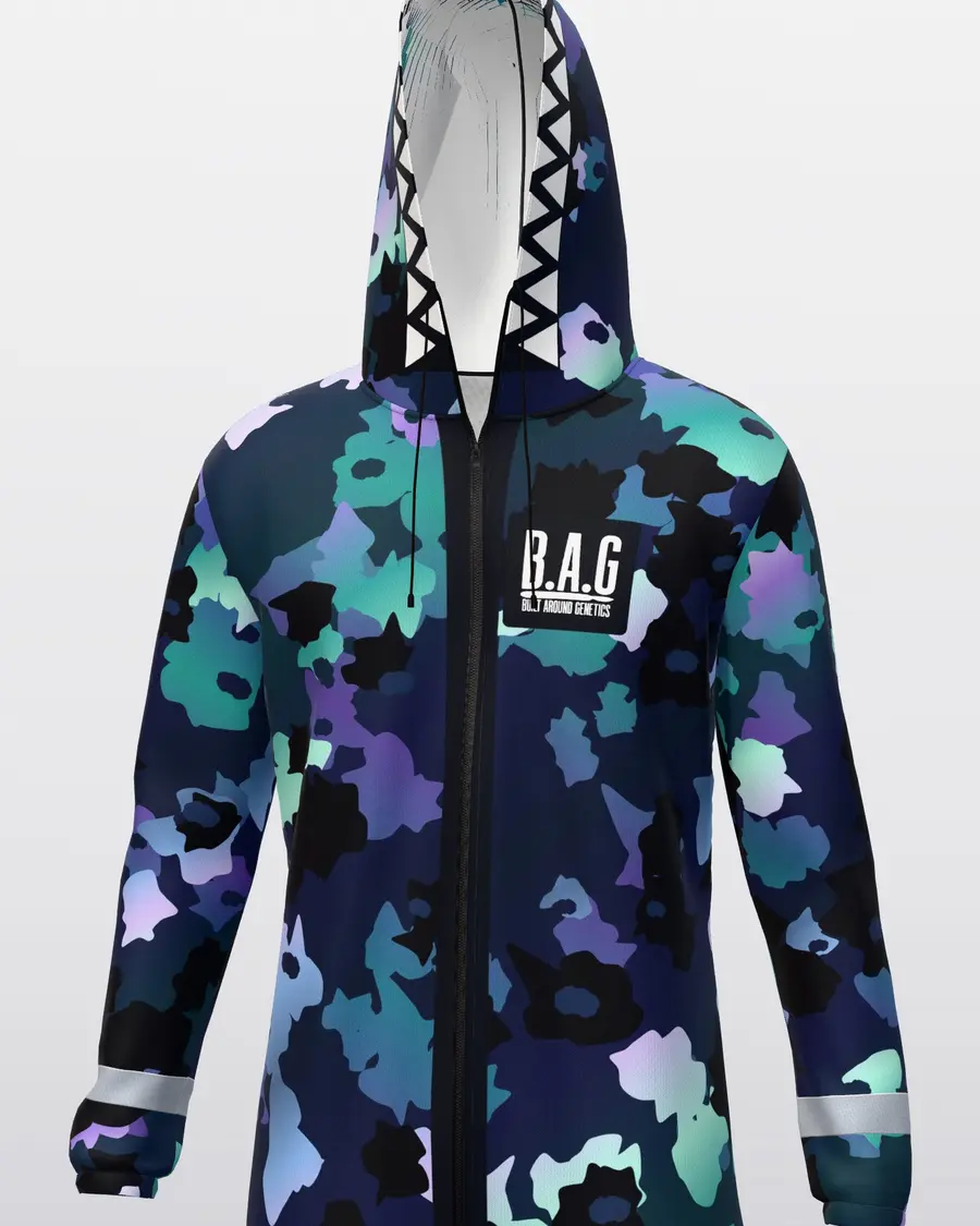 Holo Camo Hazmat Suit, chest close
