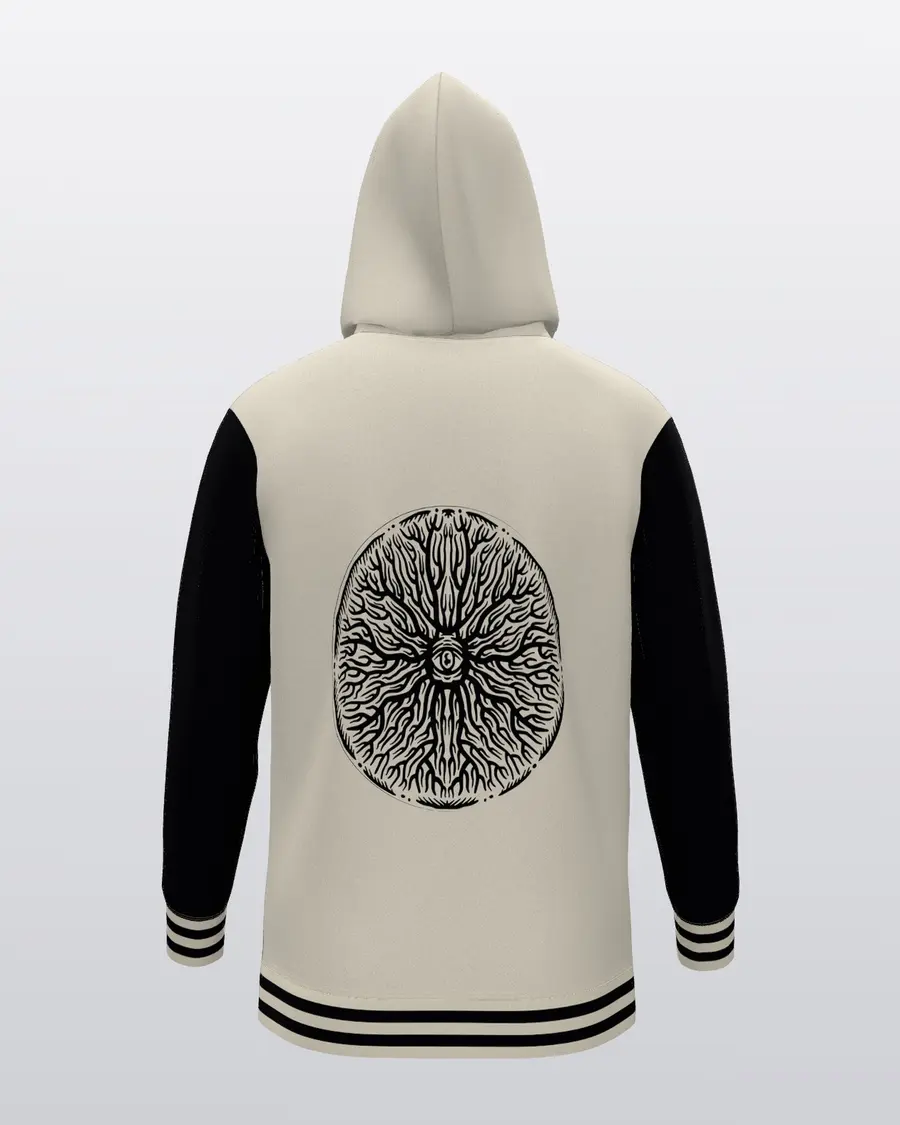 Scalpel Letterman Zip Hoodie, back
