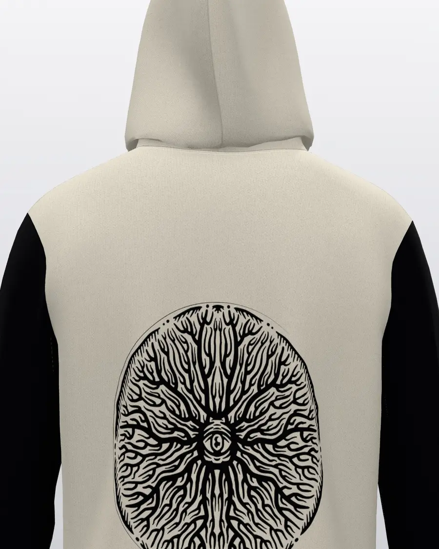 Scalpel Letterman Zip Hoodie, back close