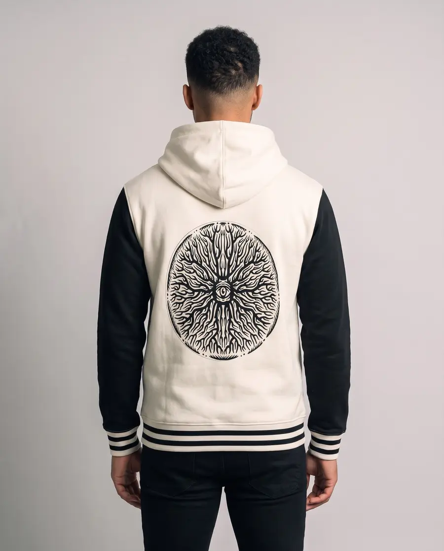 Scalpel Letterman Zip Hoodie, back