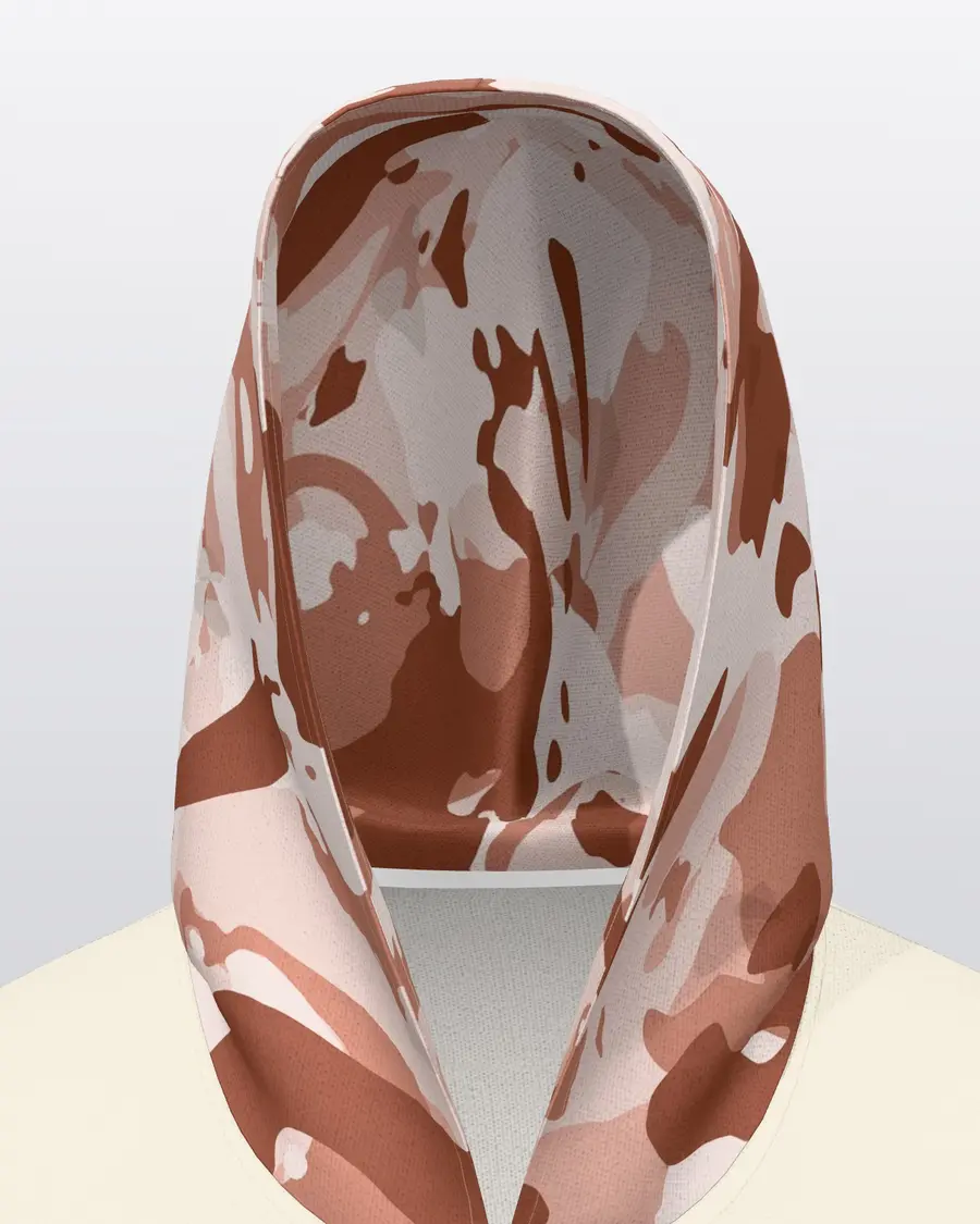 Rose Jersey Hoodie, inside the hood