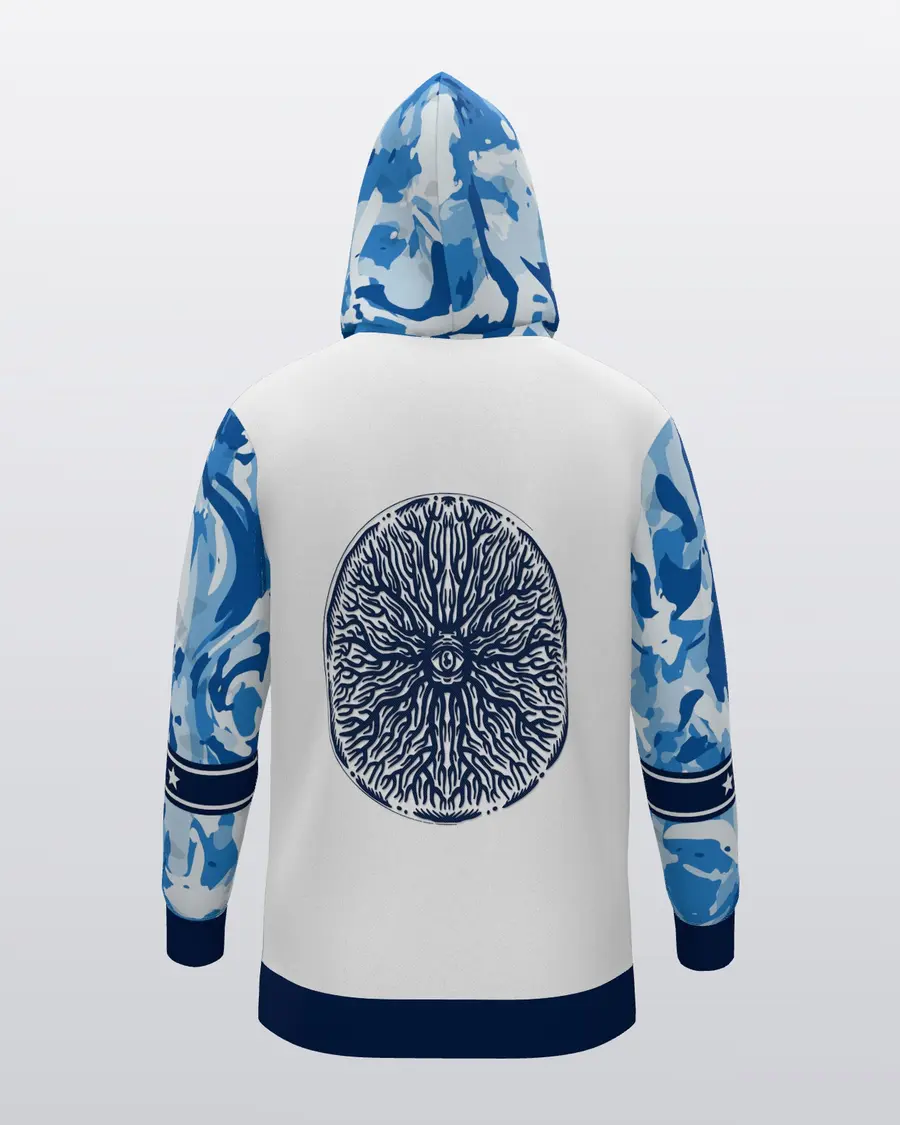 Sky Jersey Zip Hoodie, back