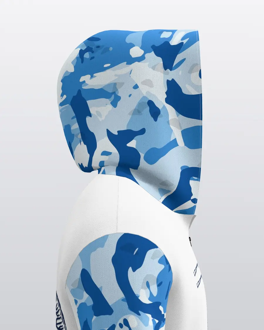 Sky Jersey Zip Hoodie, hood side