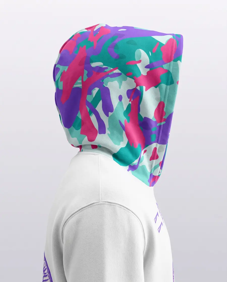 Spectrum Jersey Hoodie, hood side