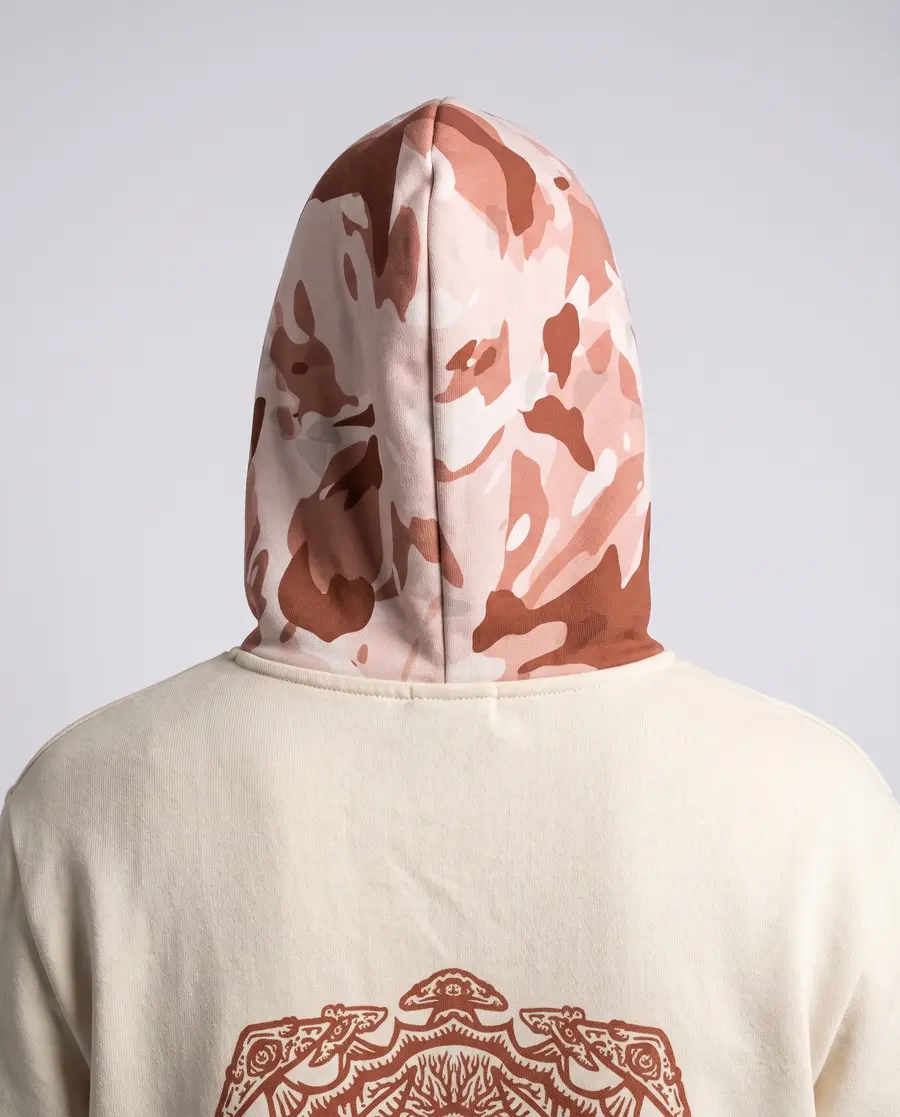 Rose Jersey Hoodie, hood back