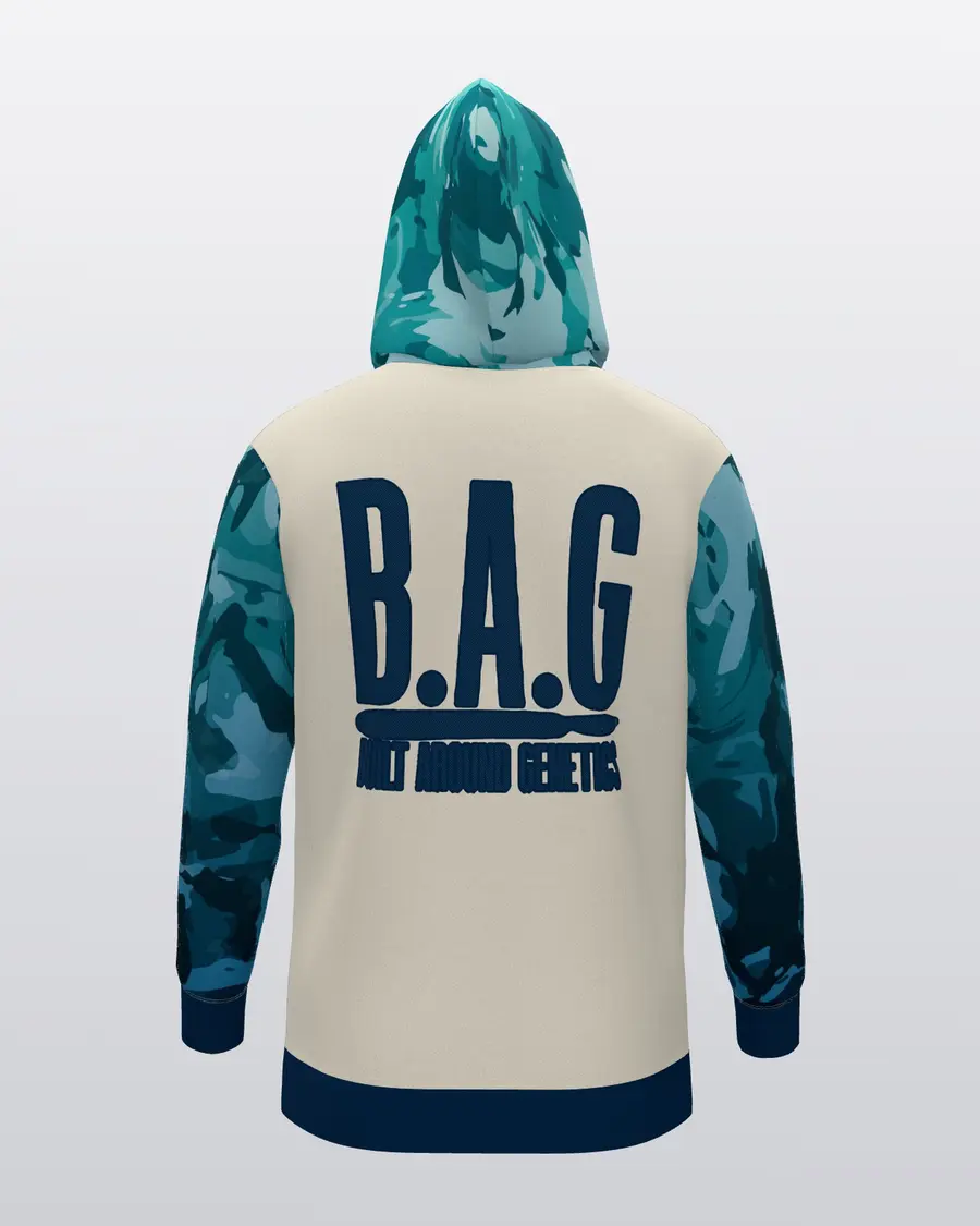 Gradation Jersey Zip Hoodie, back