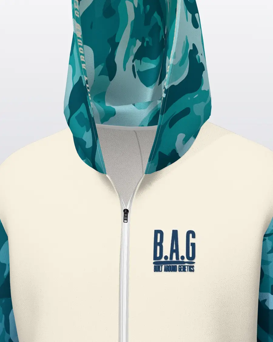 Gradation Jersey Zip Hoodie, chest close