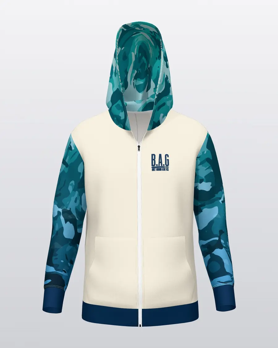 Gradation Jersey Zip Hoodie