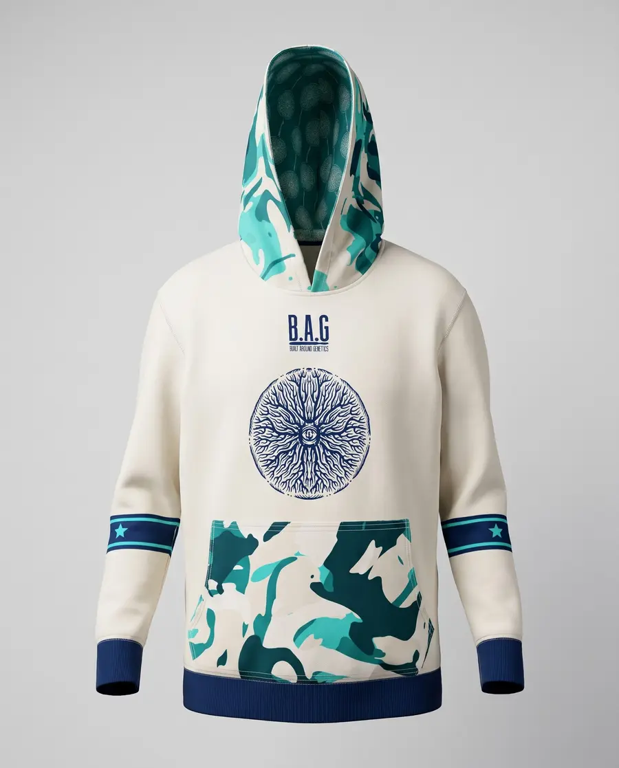 Teal Jersey Hoodie