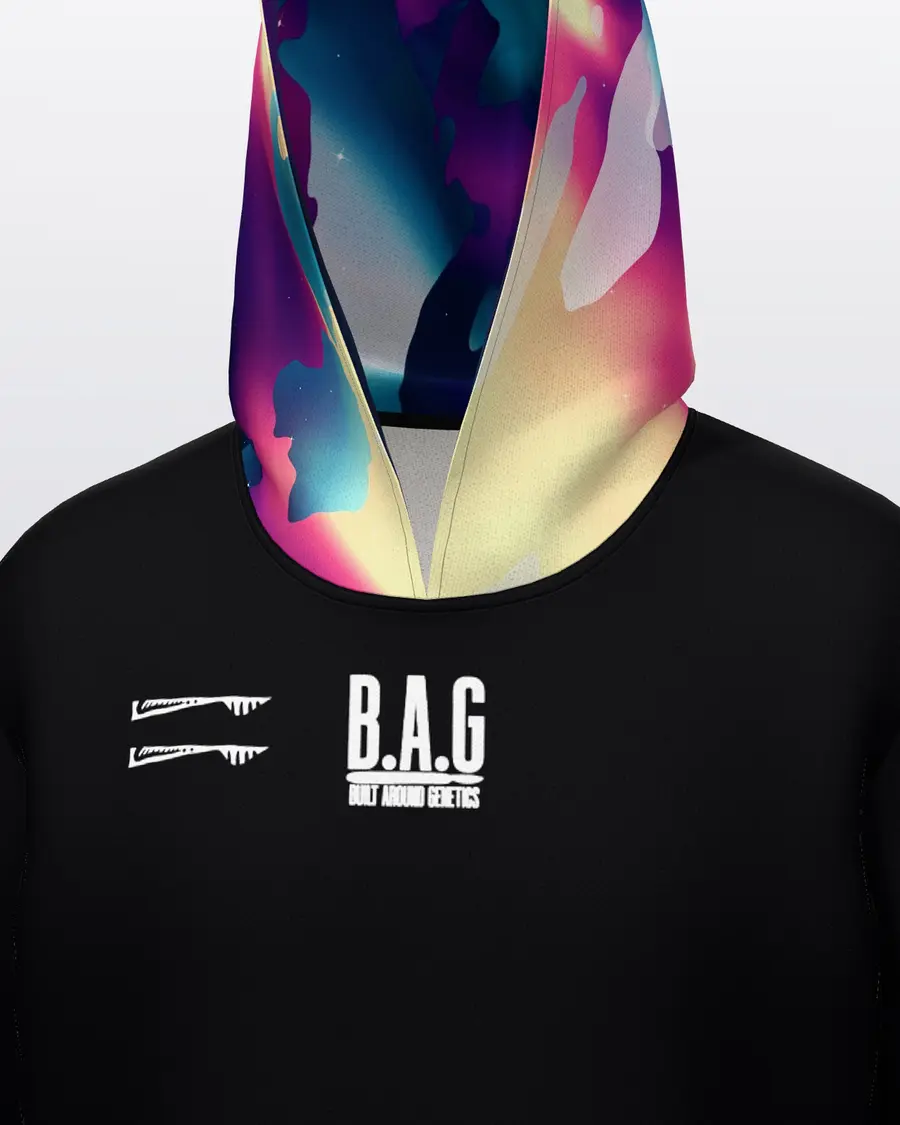 Galaxy Totem Hoodie, chest close