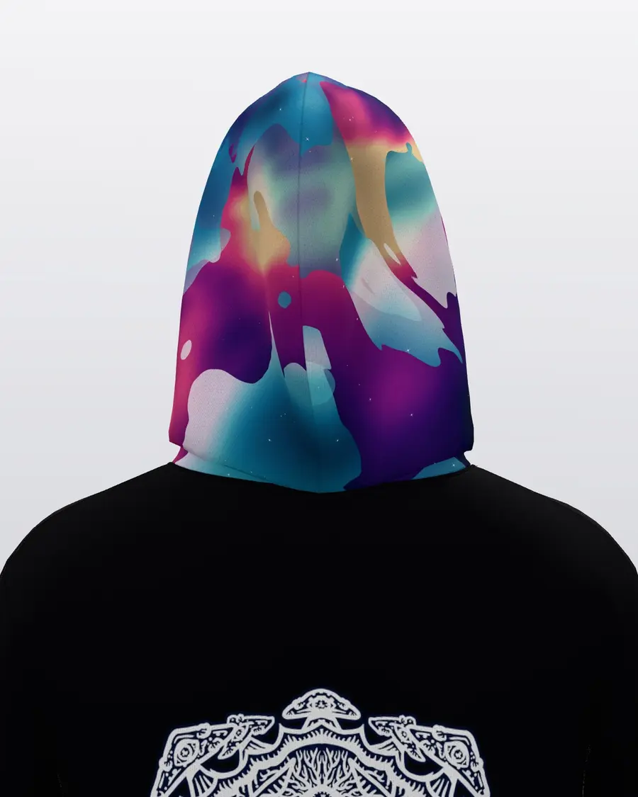 Galaxy Totem Hoodie, hood back